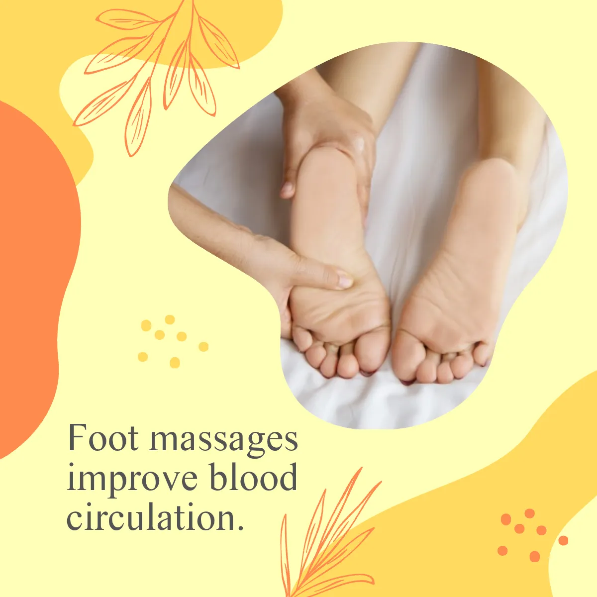 Free Foot Massage Puzzle Post, Instagram, Facebook Template to Edit Online