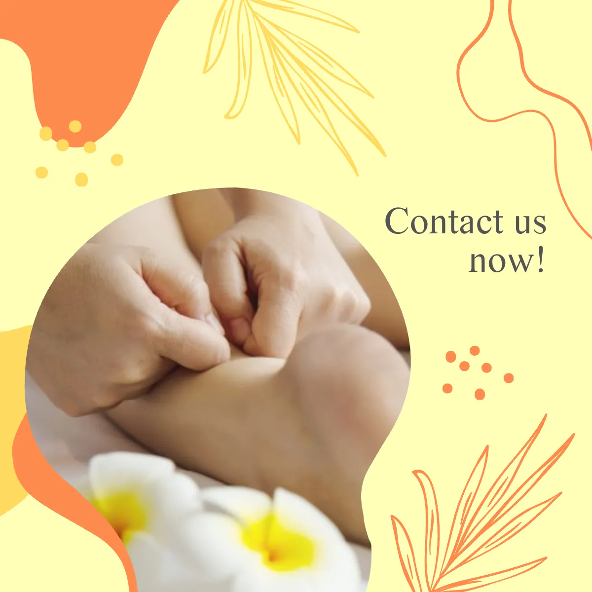 Free Foot Massage Puzzle Post, Instagram, Facebook Template to Edit Online