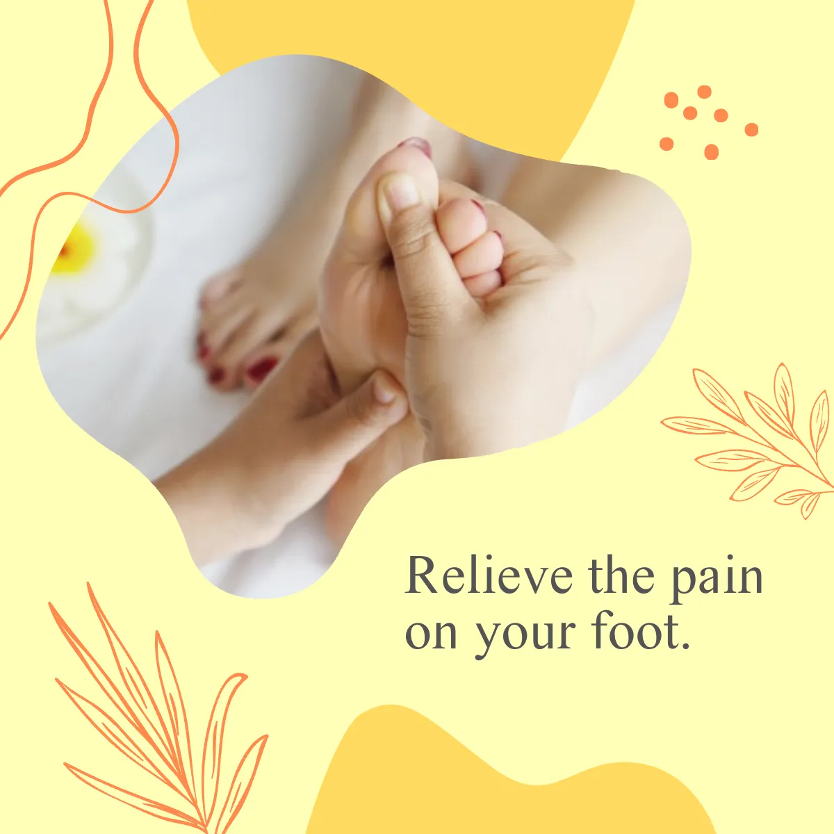Free Foot Massage Puzzle Post, Instagram, Facebook Template to Edit Online