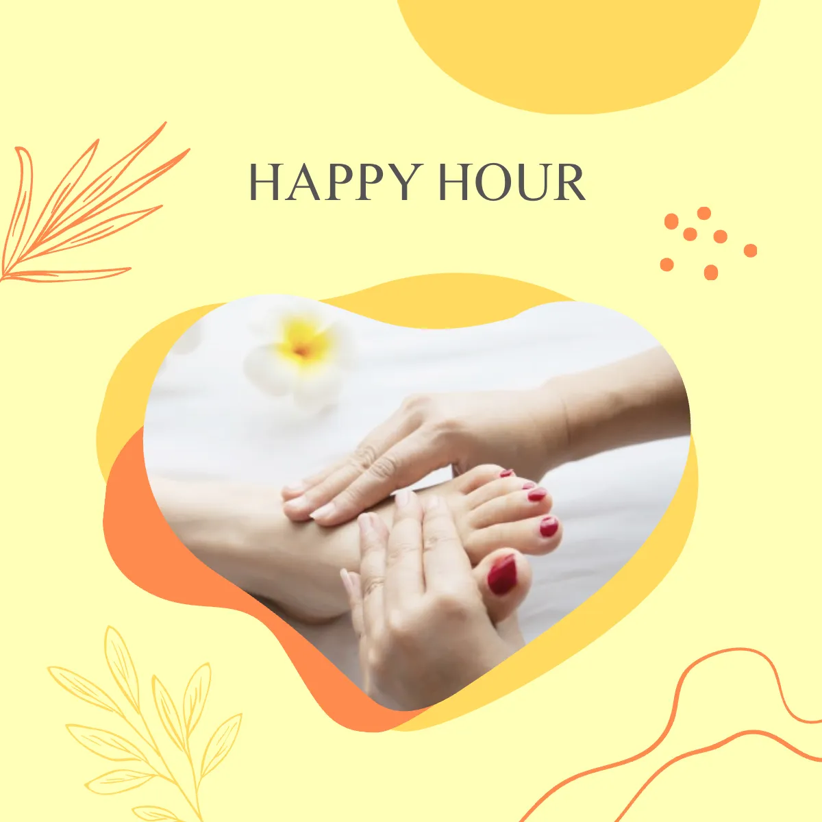 Free Foot Massage Puzzle Post, Instagram, Facebook Template to Edit Online