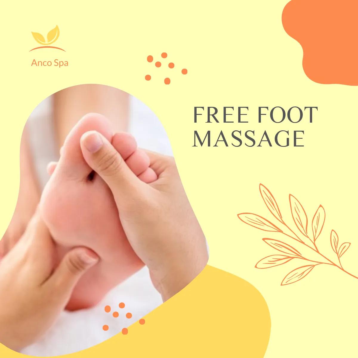 Free Foot Massage Puzzle Post, Instagram, Facebook Template to Edit Online