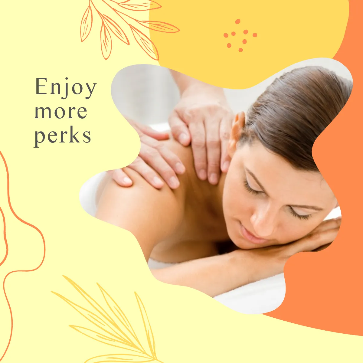 Free Massage Jigsaw Puzzle Post, Instagram, Facebook Template to Edit Online