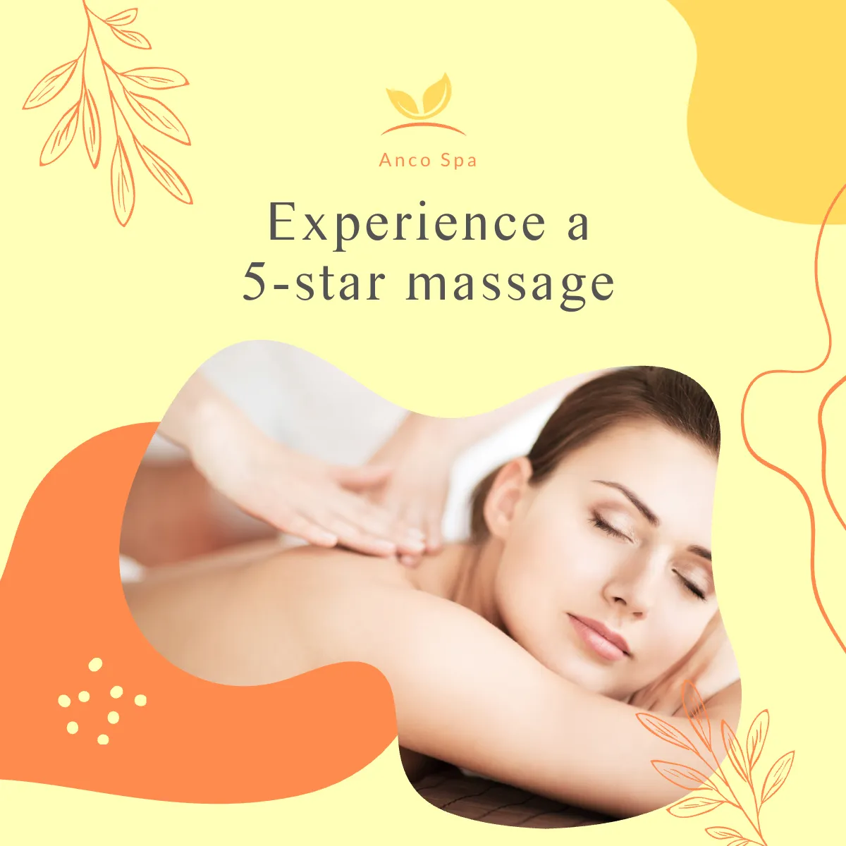 Free Massage Jigsaw Puzzle Post, Instagram, Facebook Template to Edit Online