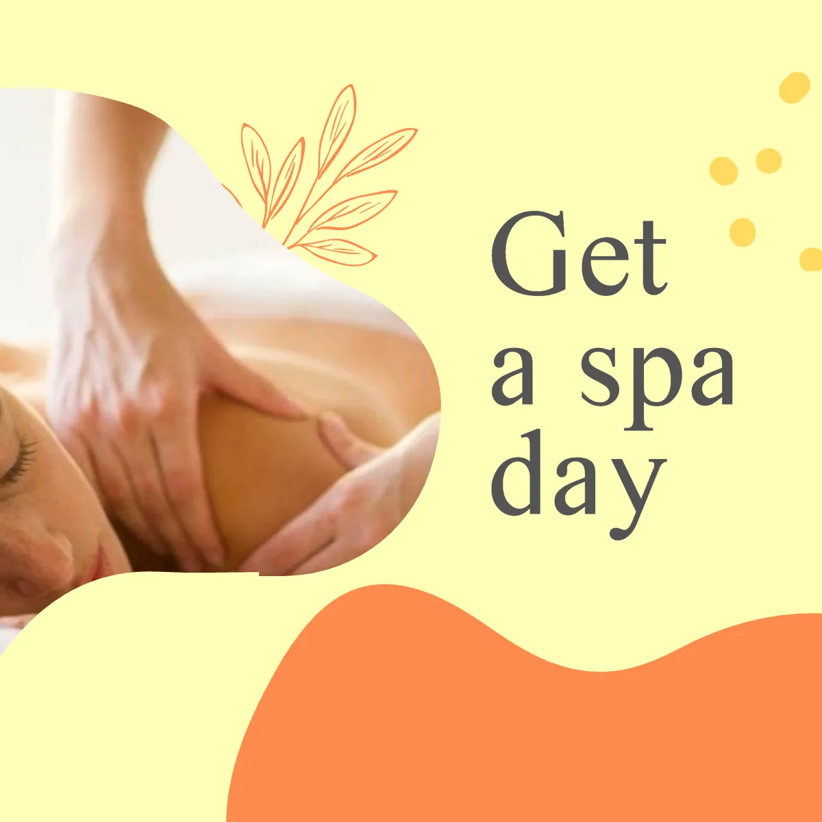 Free Simple Massage Puzzle Post, Instagram, Facebook Template to Edit Online