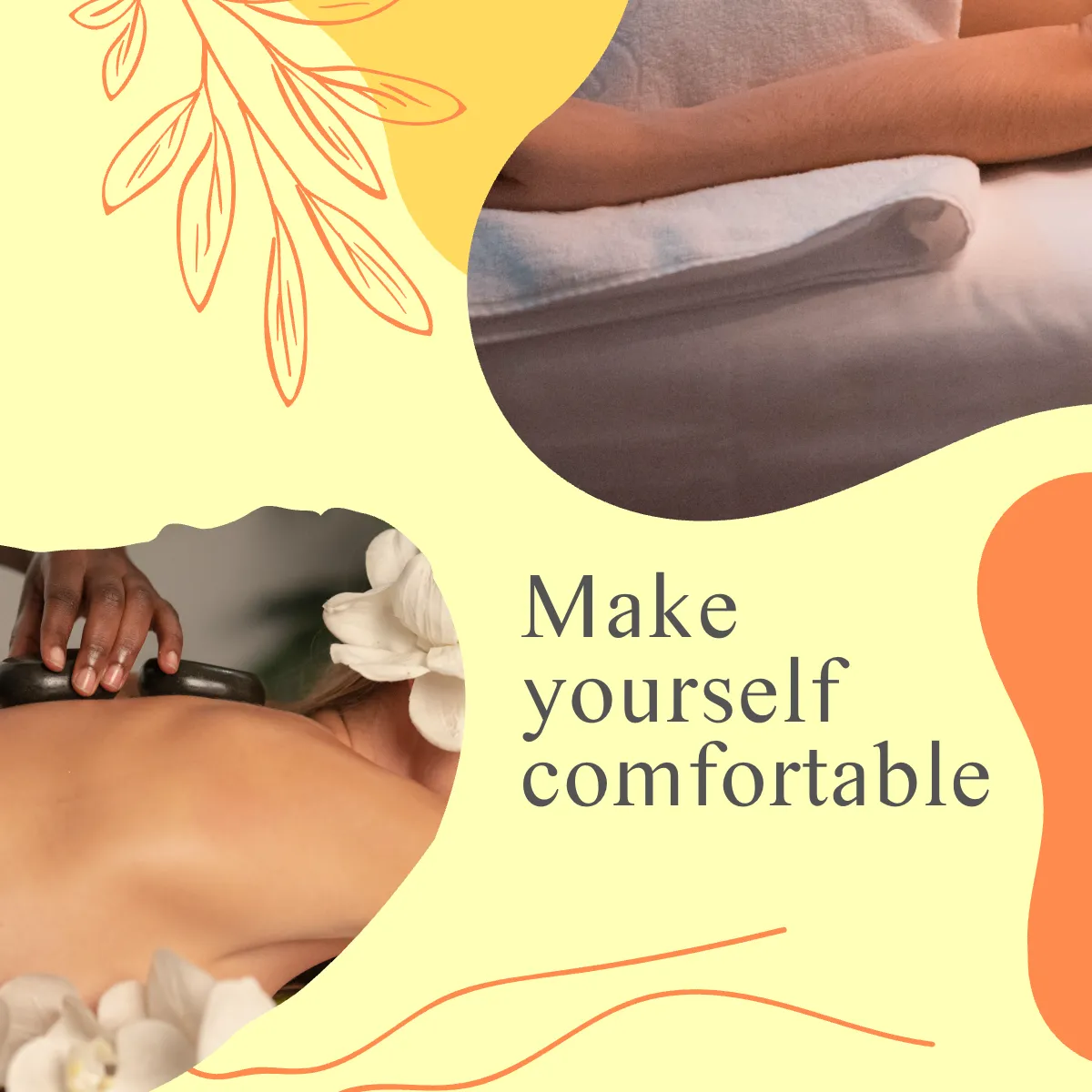 Free Simple Massage Puzzle Post, Instagram, Facebook Template to Edit Online