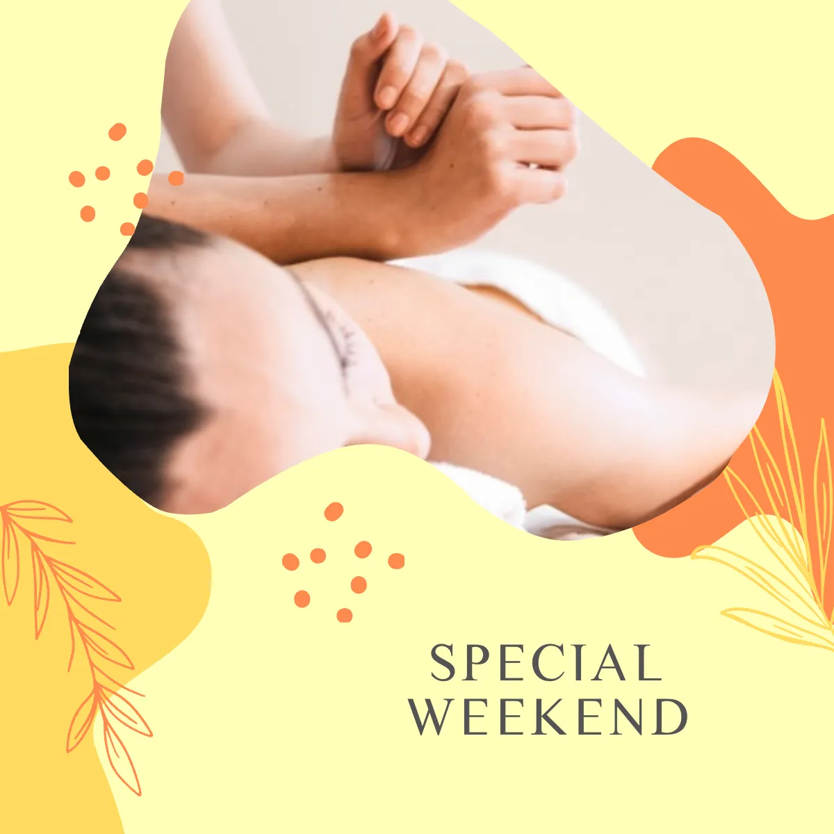 Free Massage Puzzle Ad Post, Instagram, Facebook Template to Edit Online