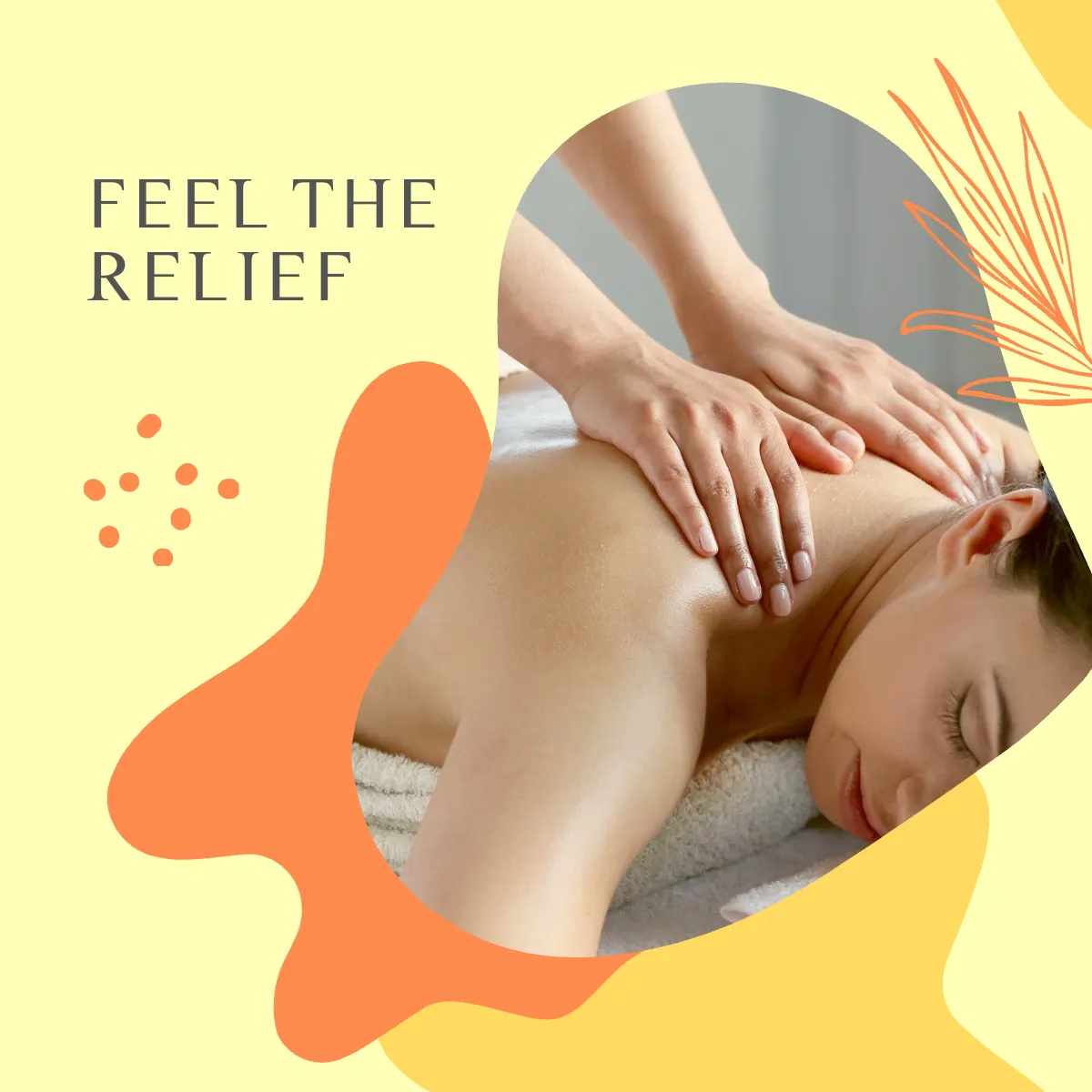 Free Massage Puzzle Ad Post, Instagram, Facebook Template to Edit Online