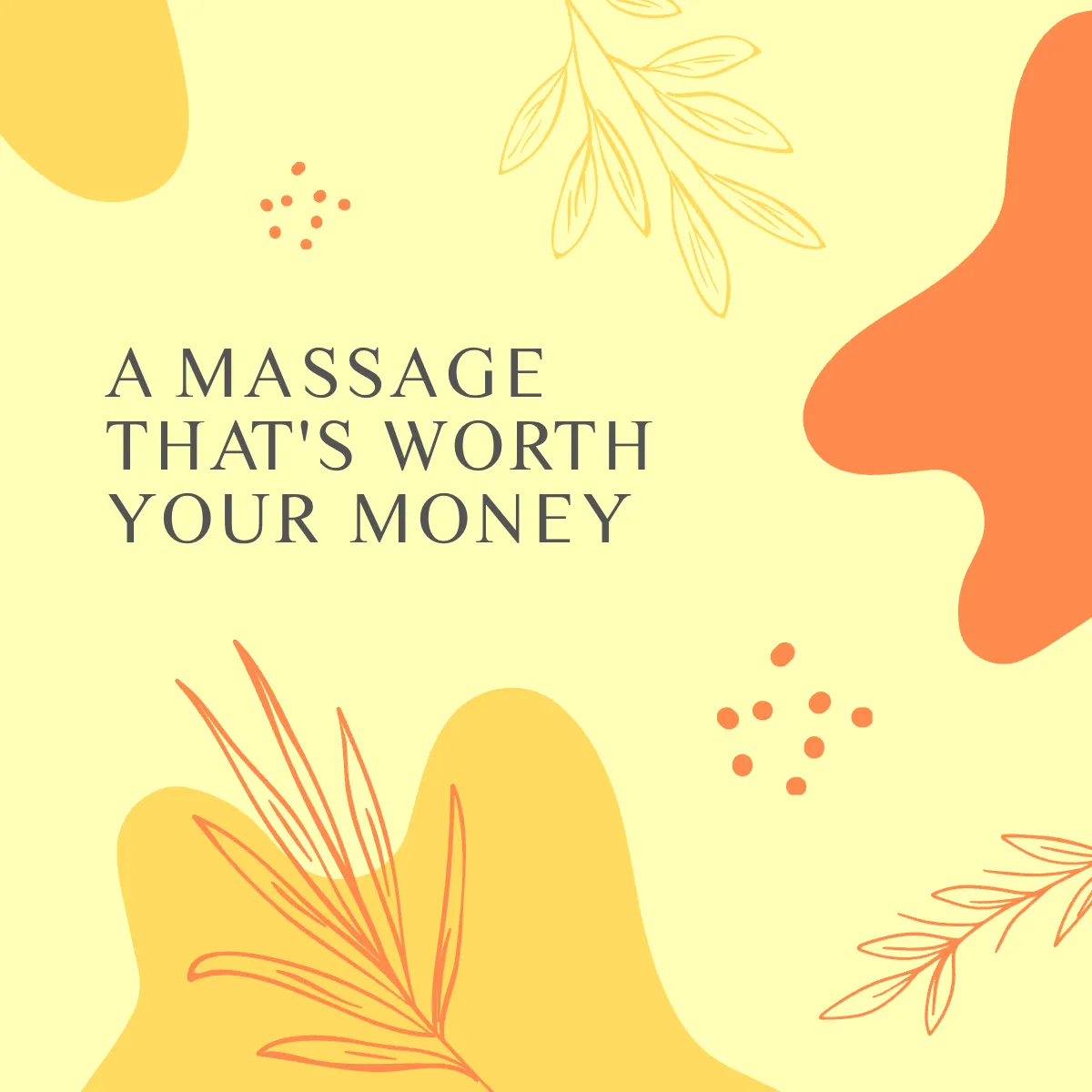 Free Massage Puzzle Ad Post, Instagram, Facebook Template to Edit Online