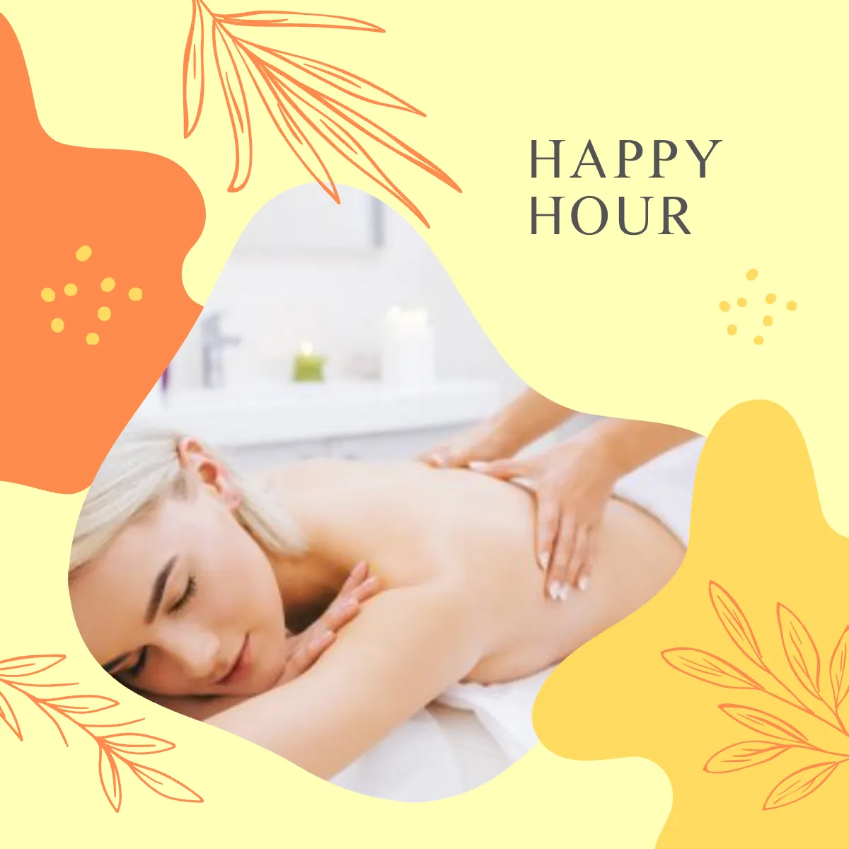 Free Massage Puzzle Ad Post, Instagram, Facebook Template to Edit Online