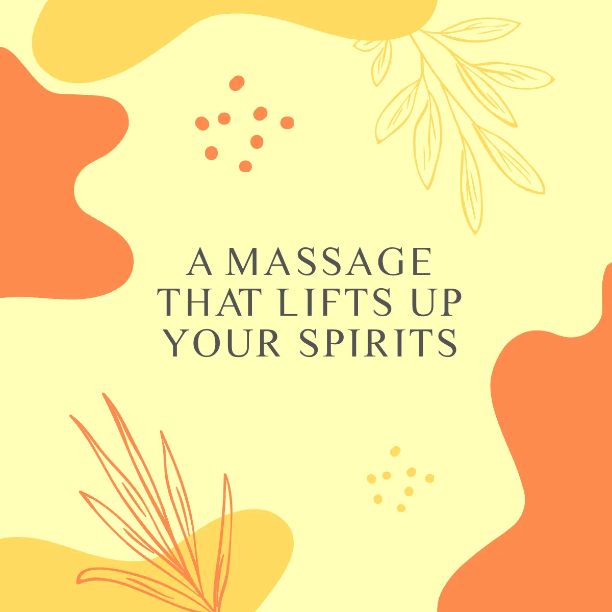 Free Massage Puzzle Ad Post, Instagram, Facebook Template to Edit Online