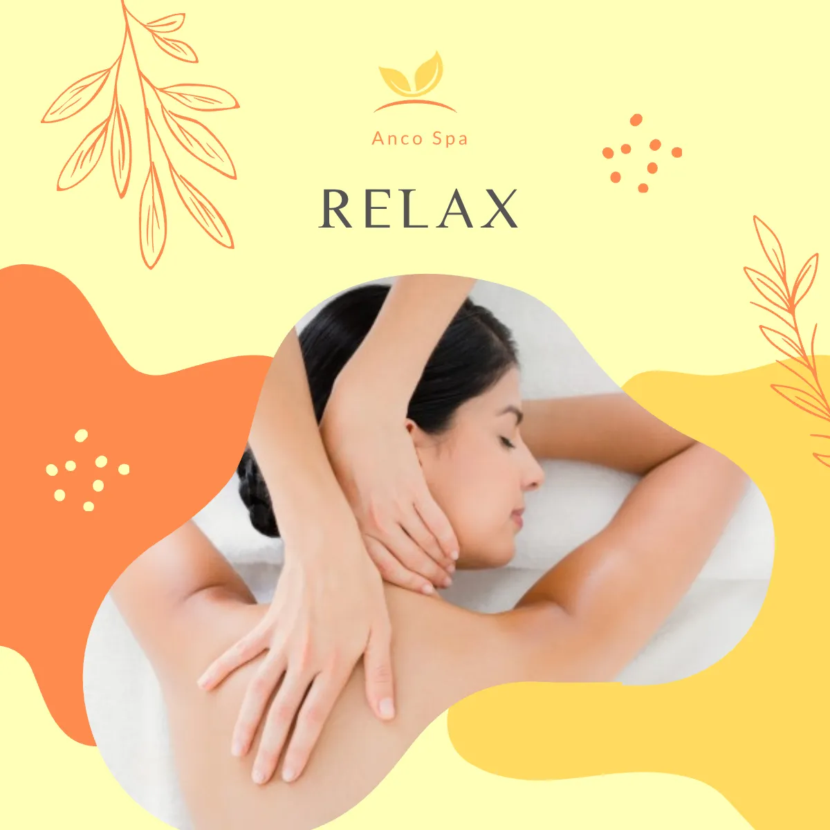 Free Massage Puzzle Ad Post, Instagram, Facebook Template to Edit Online