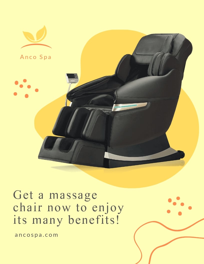 Chair Massage Flyer Template
