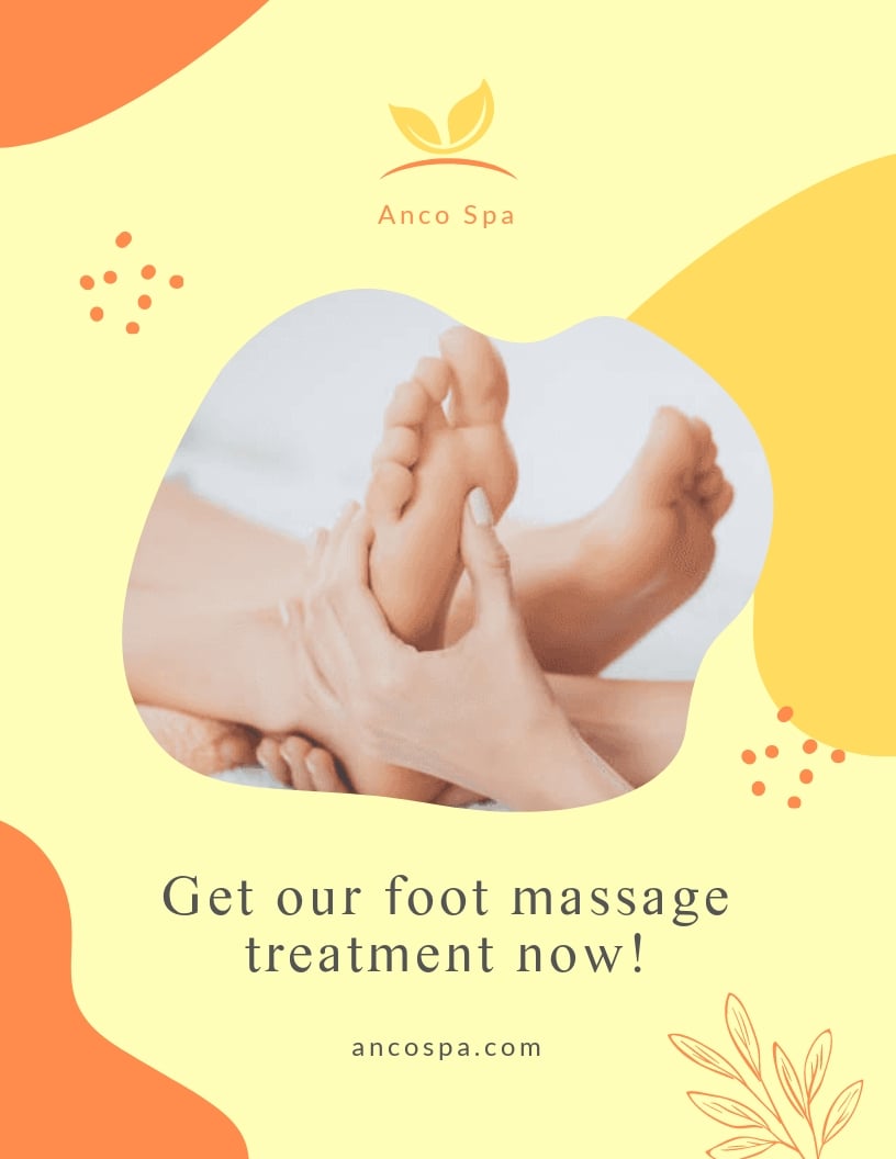 Foot Massage Flyer Template