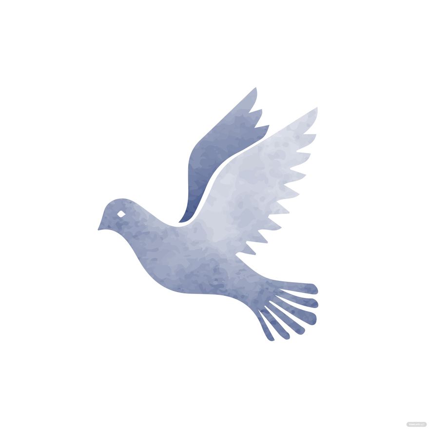 Watercolor Bird Vector in Illustrator, EPS, SVG, JPG, PNG