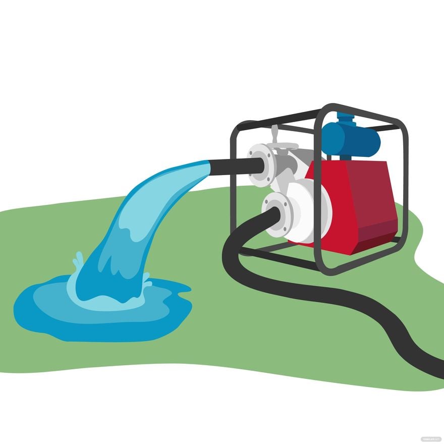 Water Pump Vector in Illustrator, EPS, SVG, JPG, PNG