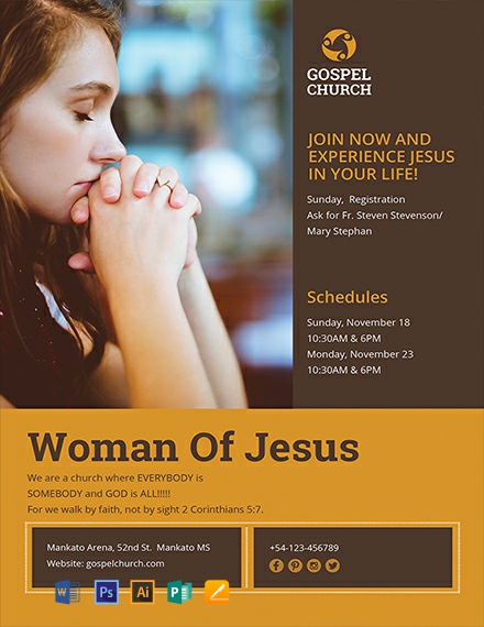 11 free church flyer