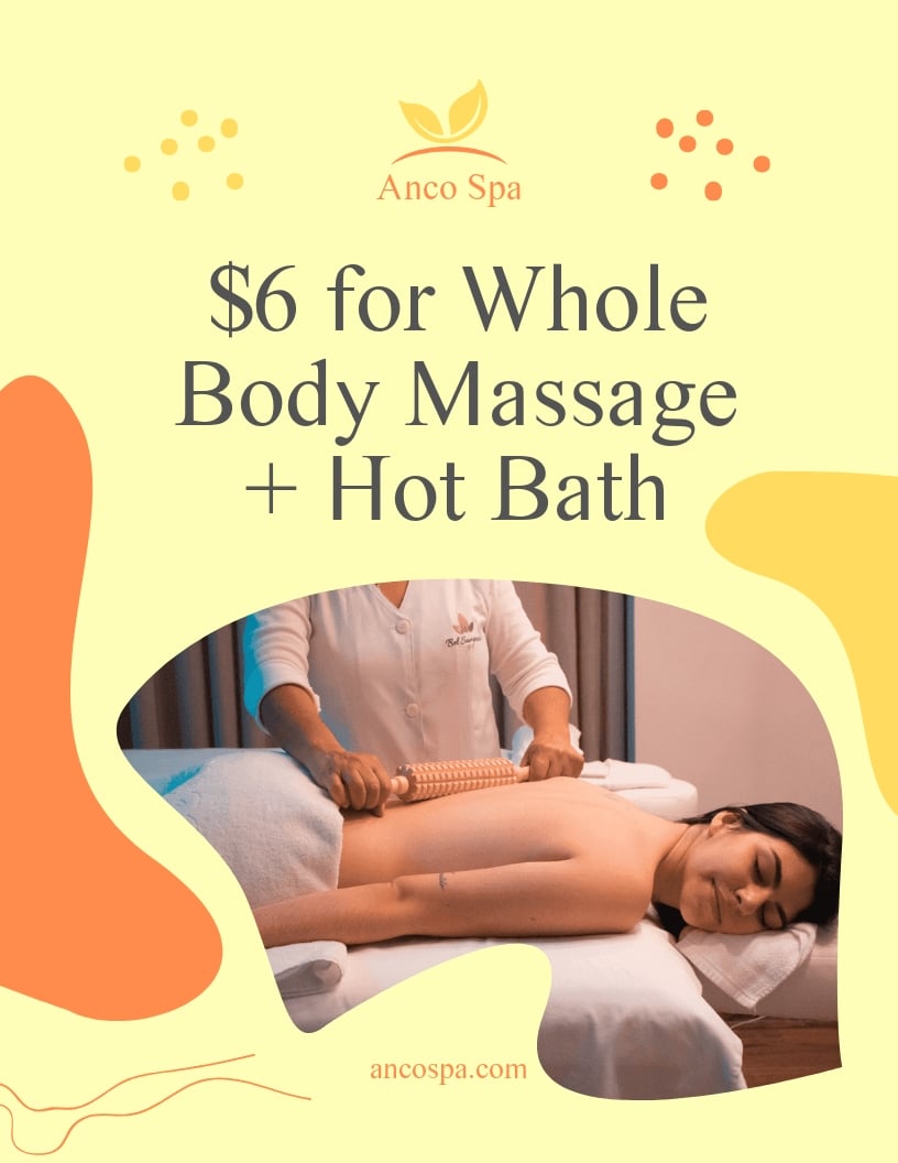 Massage Offer Flyer Template