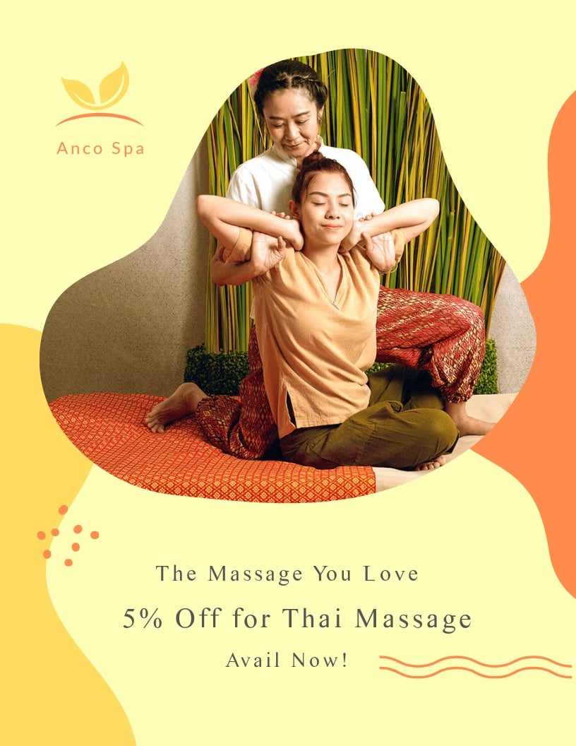 Thai Massage Flyer Template