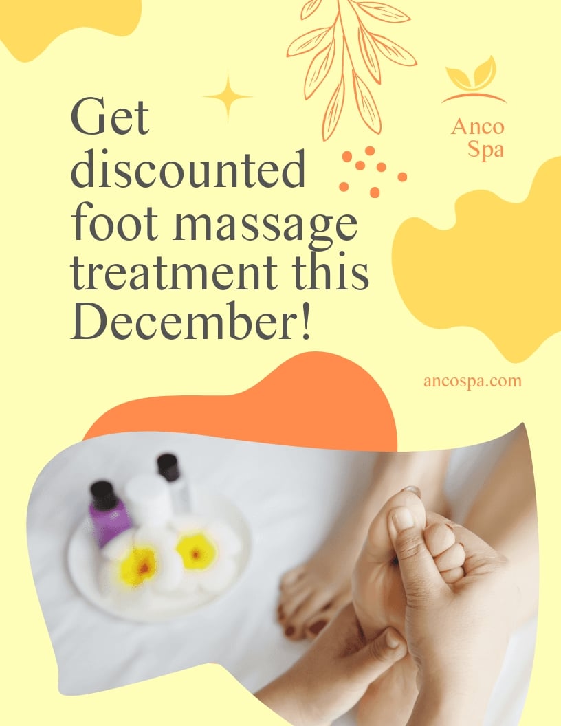 Massage Discount Flyer Template