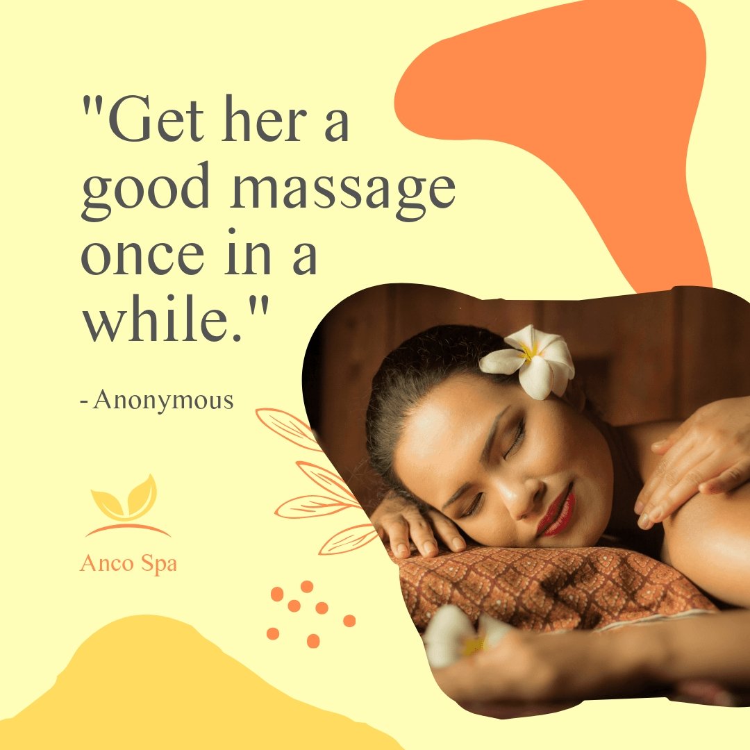Massage Quote For Her Post, Instagram, Facebook Template