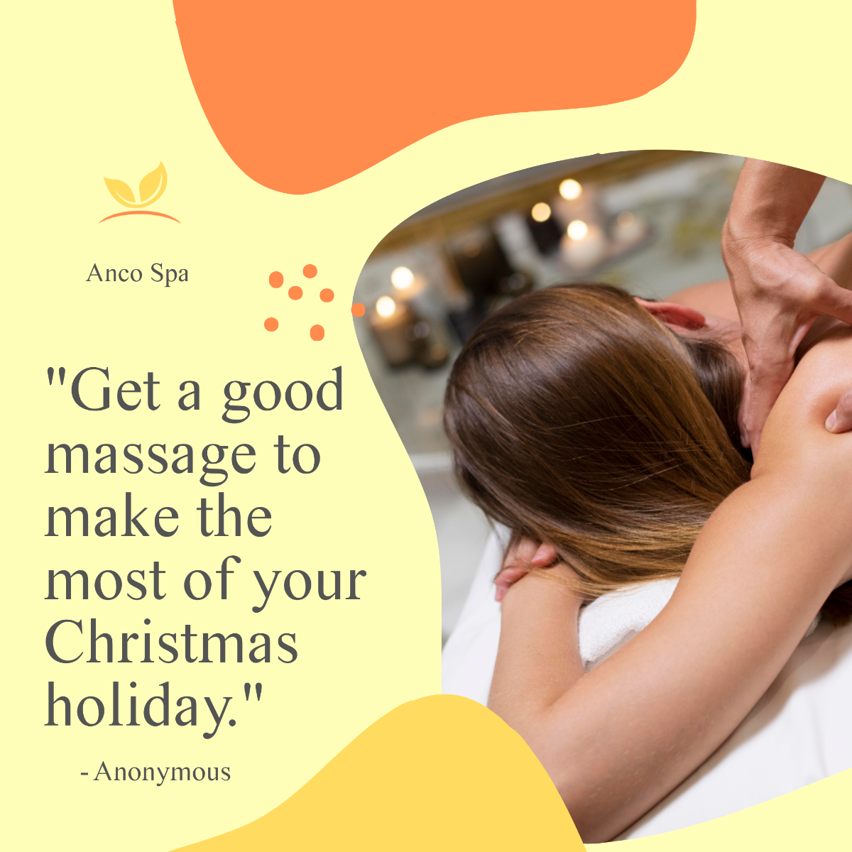 Christmas Massage Quote Post, Instagram, Facebook Template - Edit Online & Download