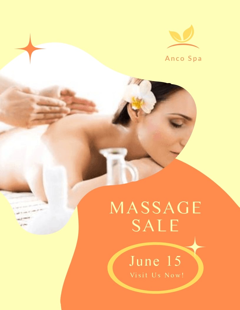 Massage Sale Flyer Template