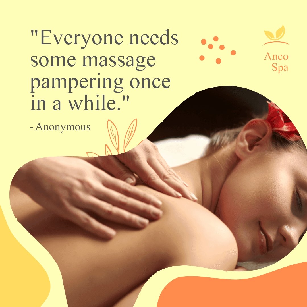 Massage Pampering Quote Post, Instagram, Facebook Template