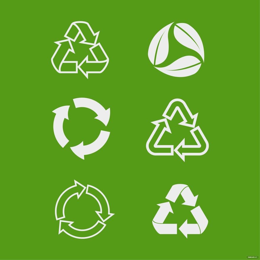 Free White Recycle Vector