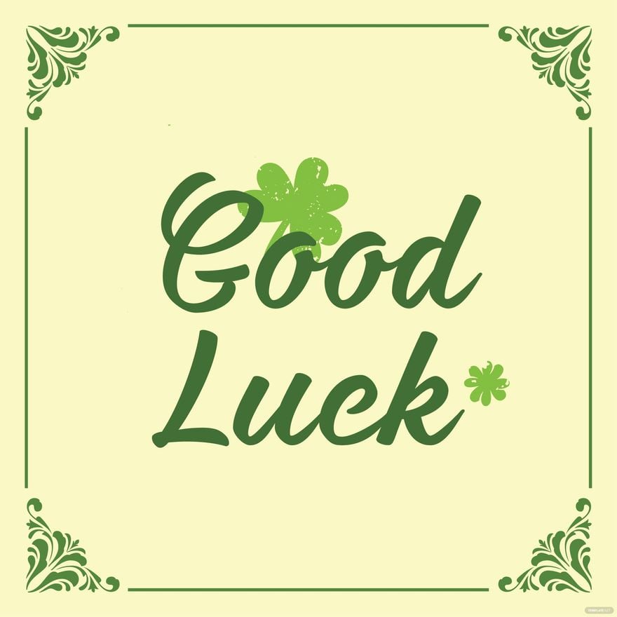 Free Vintage Good Luck Vector