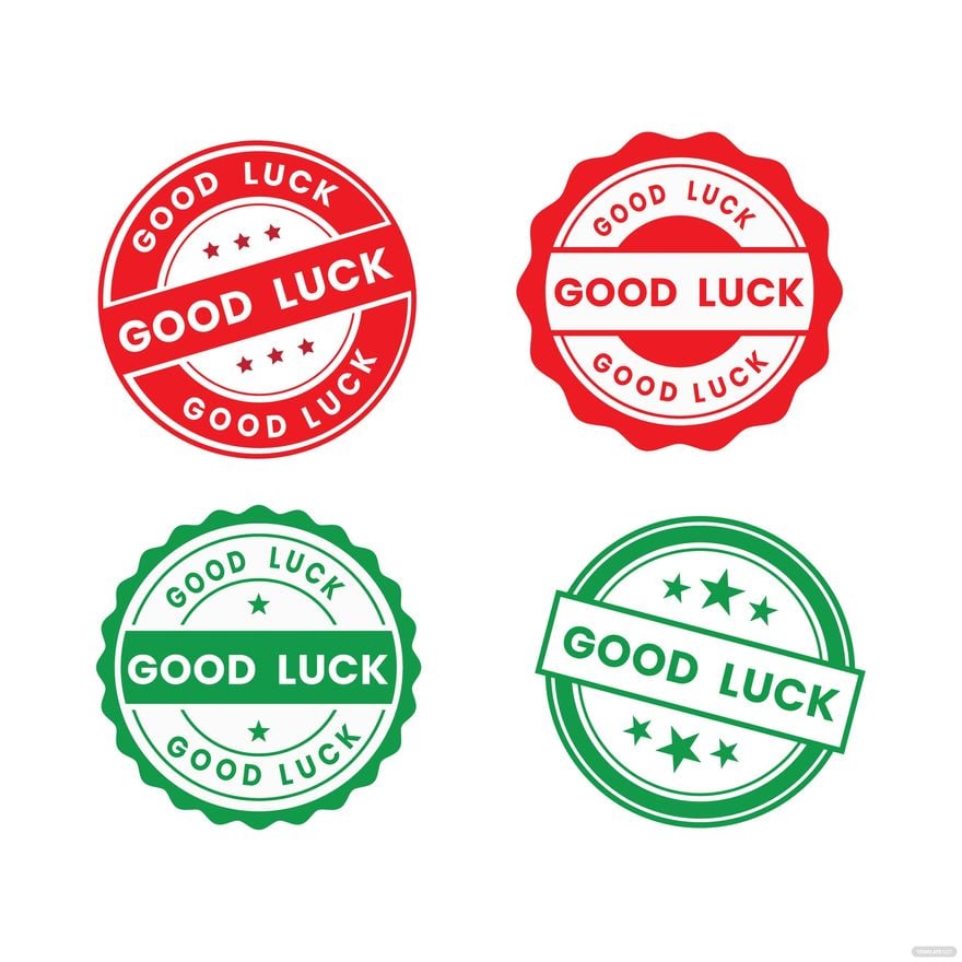 Free Good Luck Stamp Vector