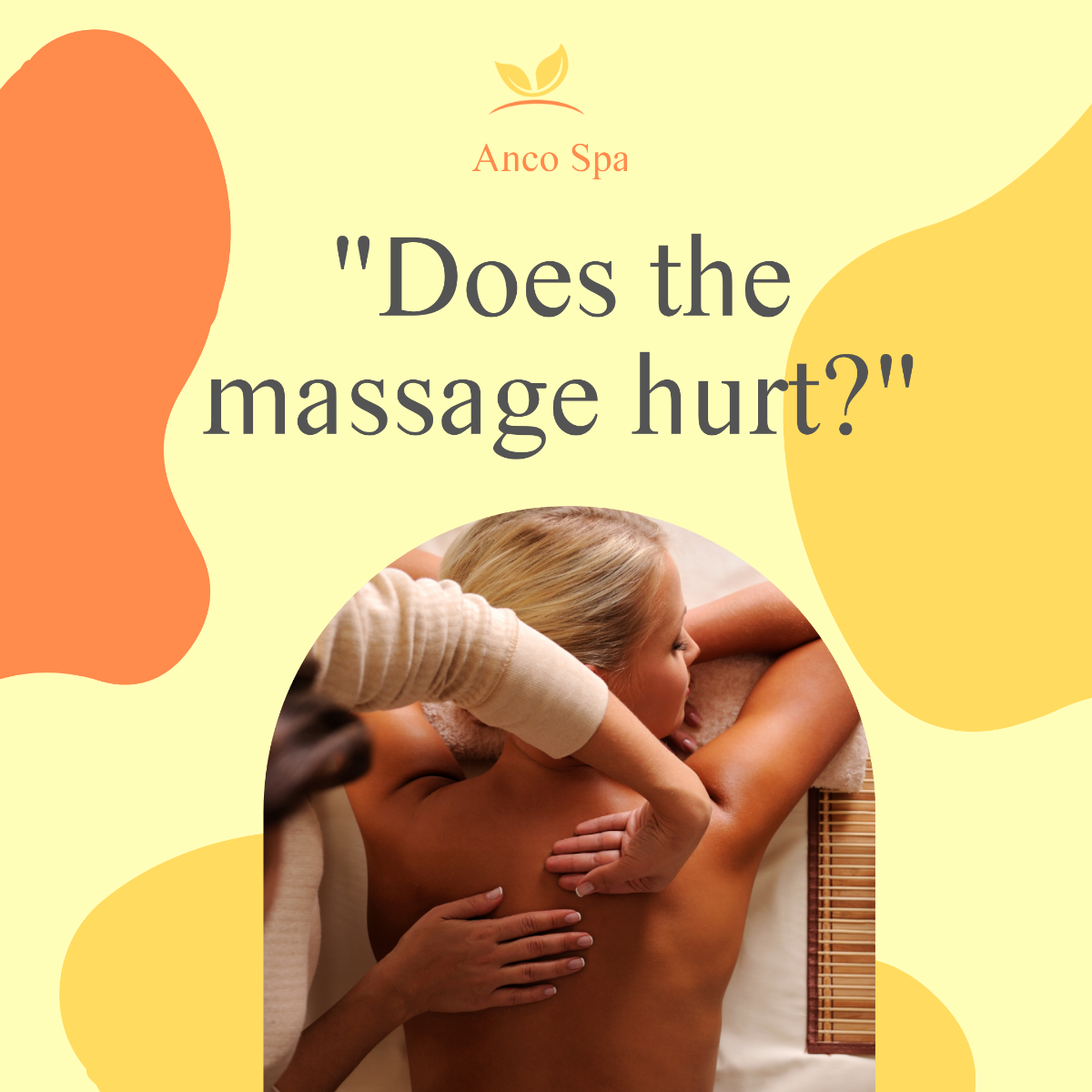 Body Massage Question Post, Instagram, Facebook Template - Edit Online & Download