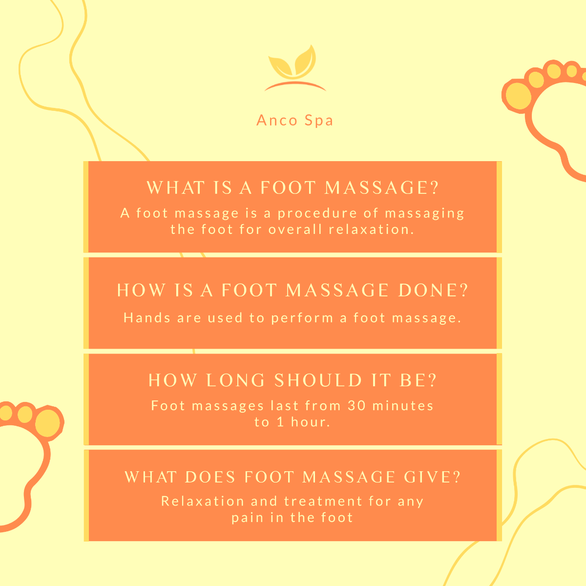 Foot Massage Infographic Post Template - Edit Online & Download