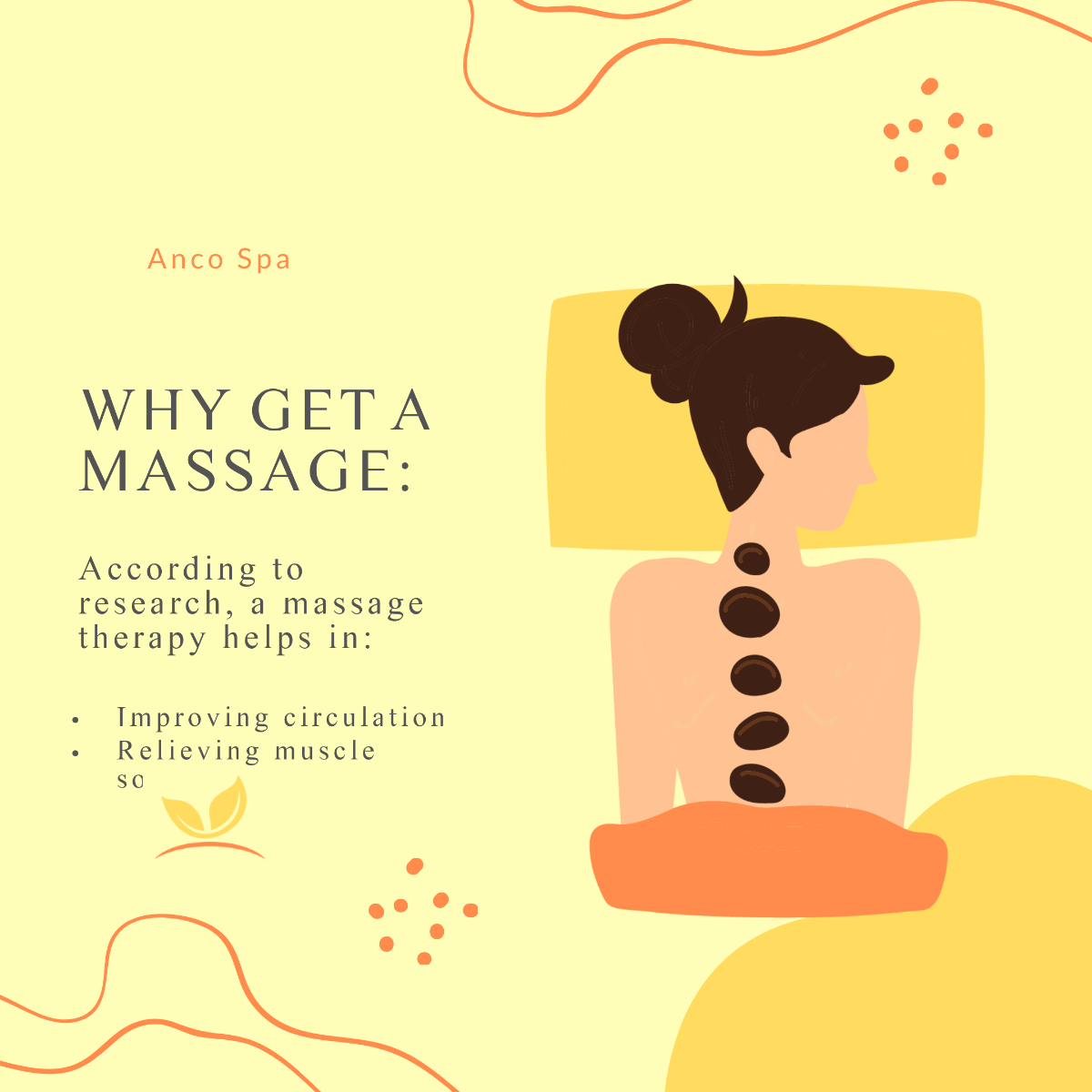 Massage Research Infographics Post Template - Edit Online & Download