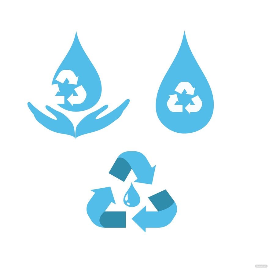 Free Water Recycle Vector