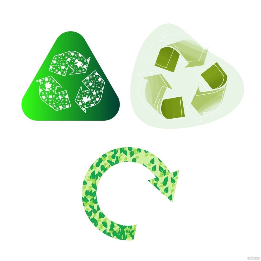 Creative Recycle Vector in Illustrator, EPS, SVG, JPG, PNG