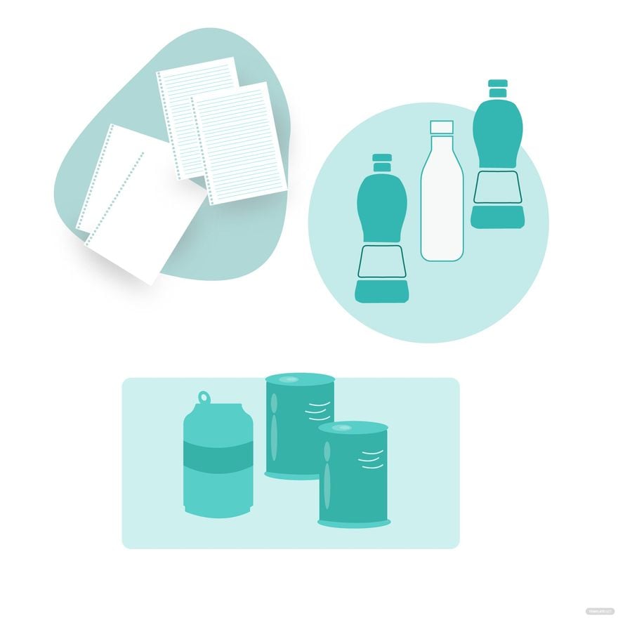 Free Recycle Items Vector in Illustrator, EPS, SVG, JPG, PNG