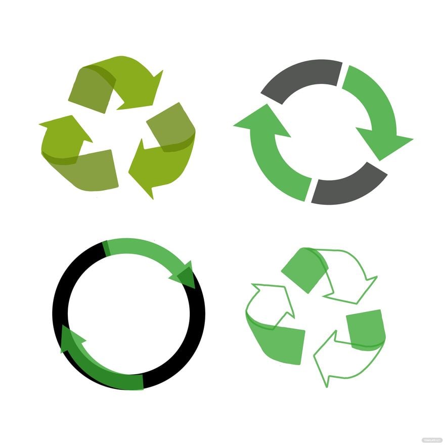 Transparent Recycle Vector in Illustrator, EPS, SVG, JPG, PNG