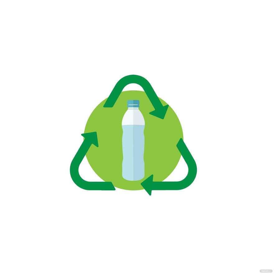 Plastic Recycle Vector in Illustrator, EPS, SVG, JPG, PNG