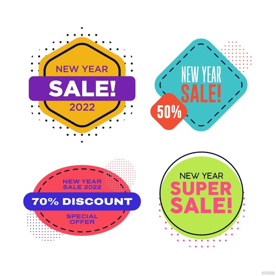 New Year Sale Vector