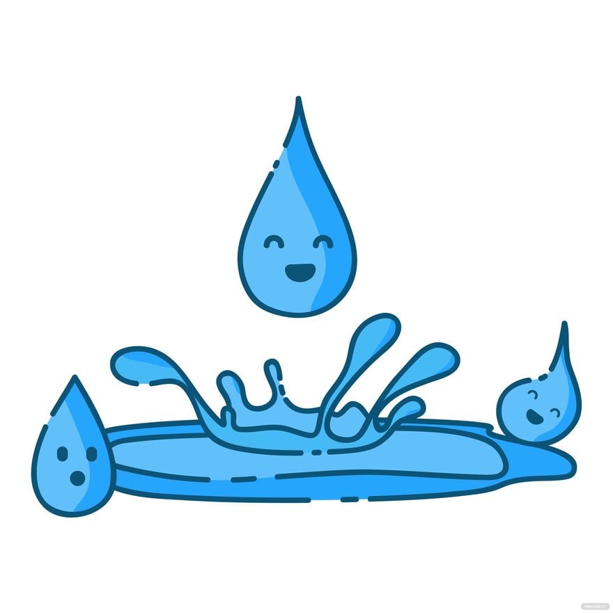 Free Cartoon Water Vector - EPS, Illustrator, JPG, PNG, SVG 