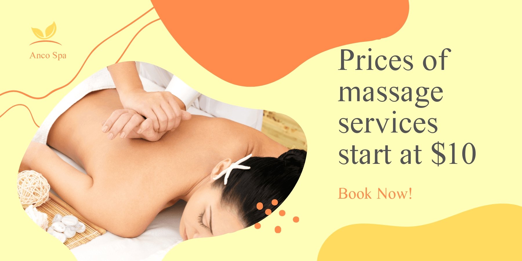 Massage Services Promotion Banner Template
