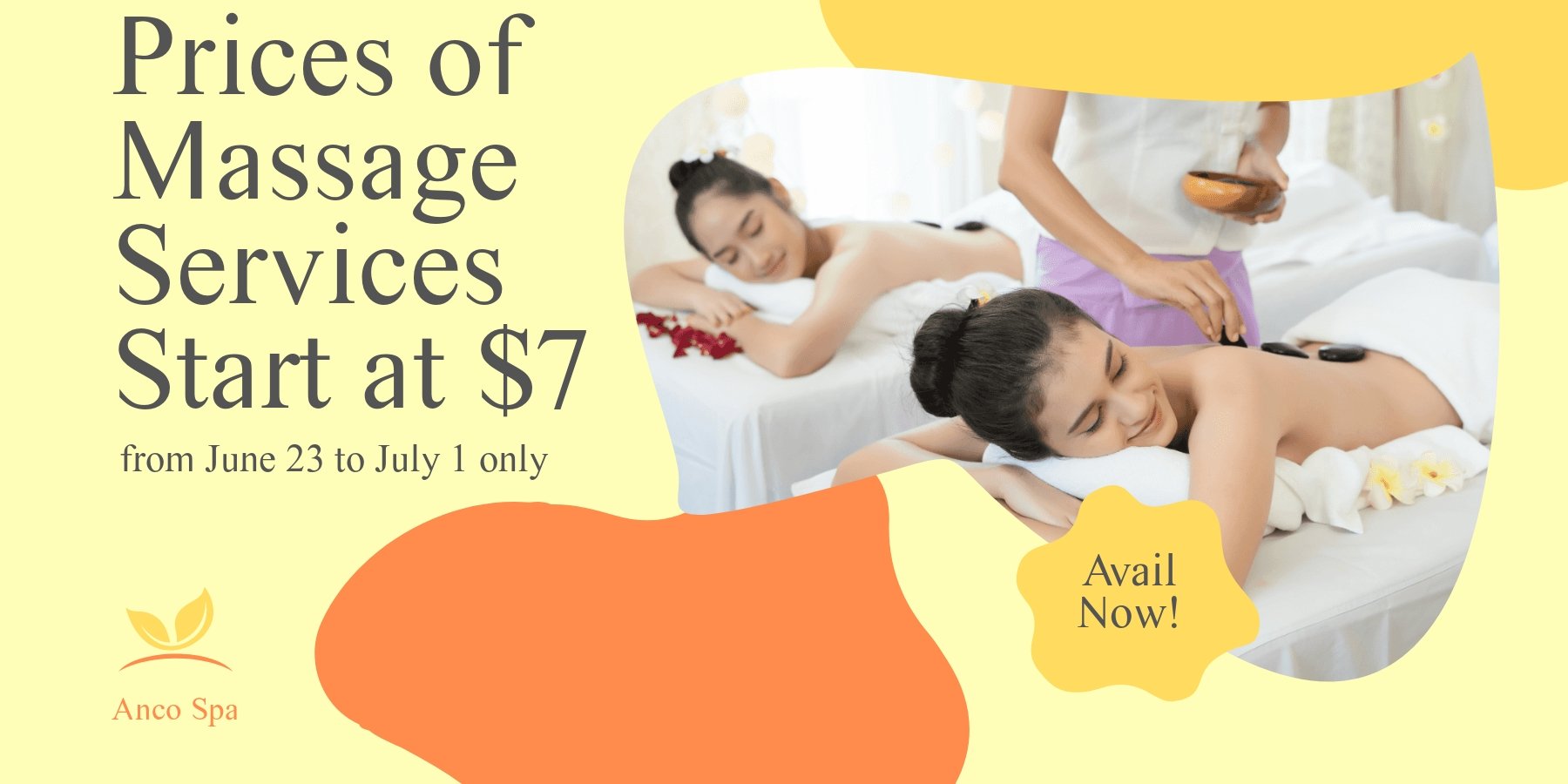 Massage Parlor Promotion Banner Template