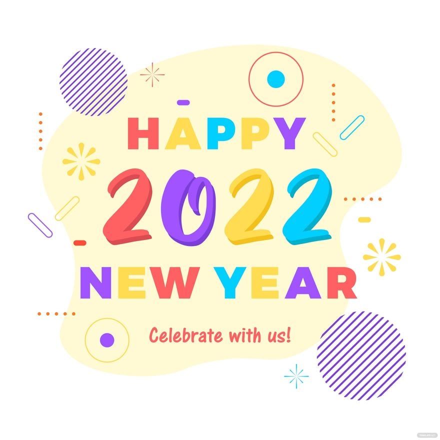 Free Happy New Year Poster Vector