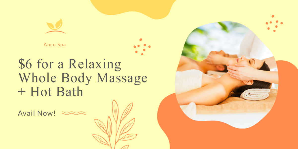 Relaxing Massage Banner Template - Edit Online & Download