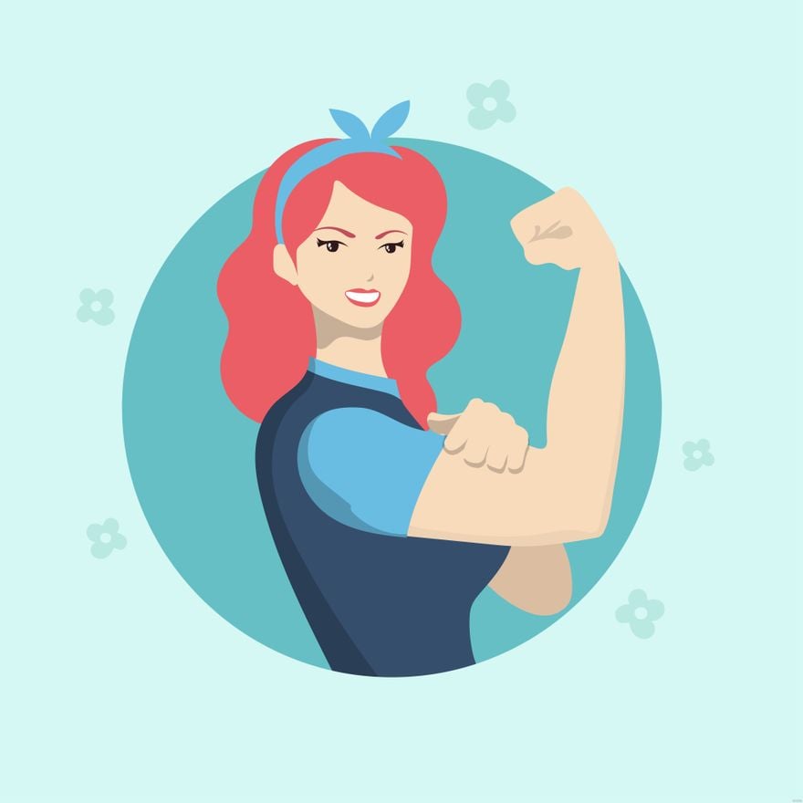 Free Strong Woman Illustration