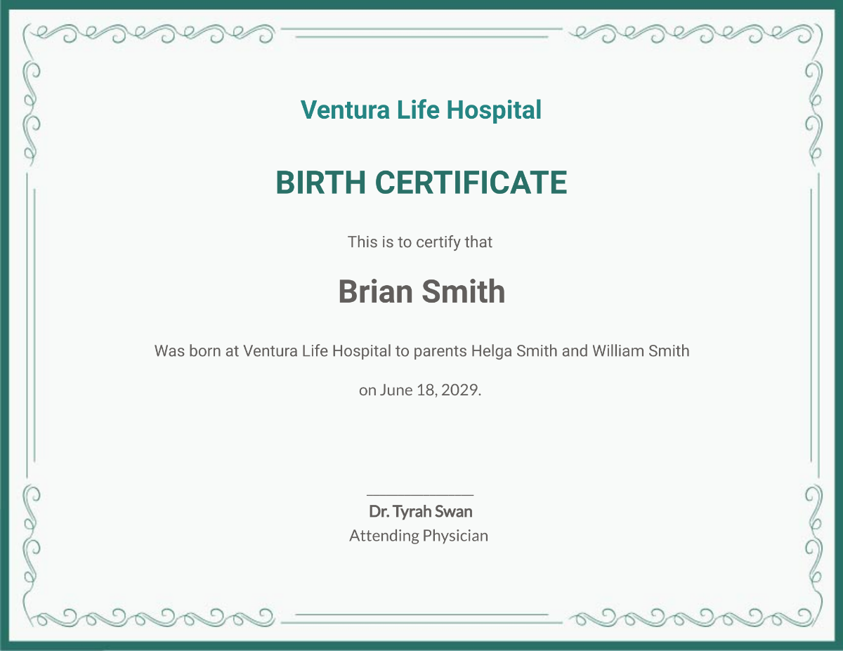 Free Birth Certificate
