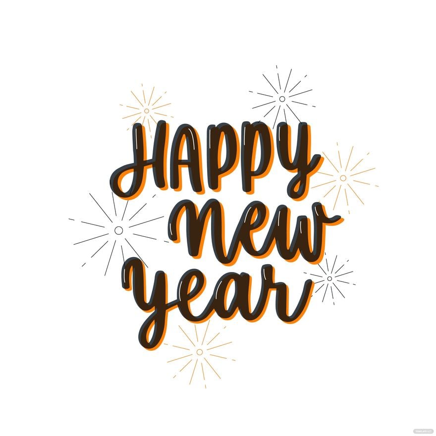 Free Transparent Happy New Year Vector