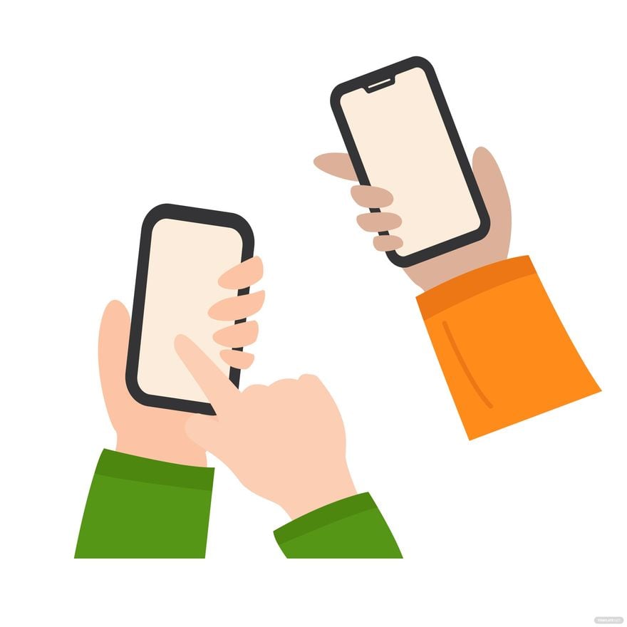 Free Hand Holding Phone Vector