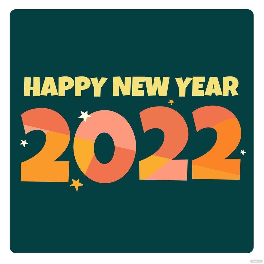 Happy New Year Logo Vector