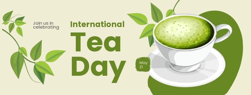 Free International Tea Day Facebook Cover Template